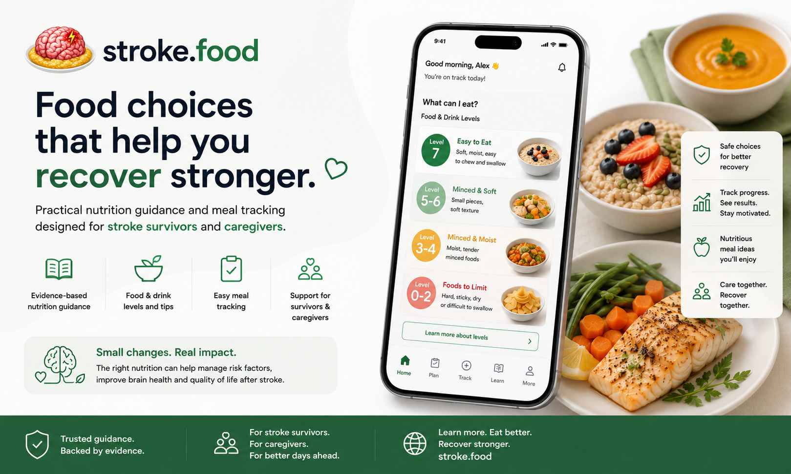 stroke.food app helping stroke survivors eat safely with IDDSI levels